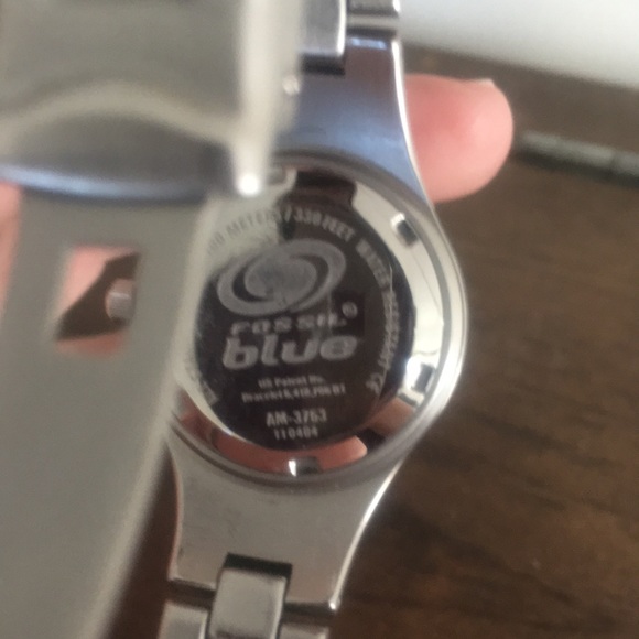 Fossil Watch Vintage Blue Pink Face GUC. - Picture 4 of 6